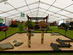 The view from the Zen garden down the tent with the other stand just behind. We received a 