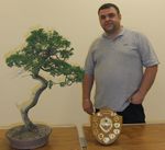 Scott Baillie wins the Penicuik Hunter shield 2011 with his juniper literati on the way to being a special tree