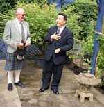 Japanese Consul General, Masataka Tarahara opening the National Collection at its new home of Binny plants